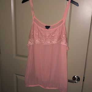 Peach sheer cami